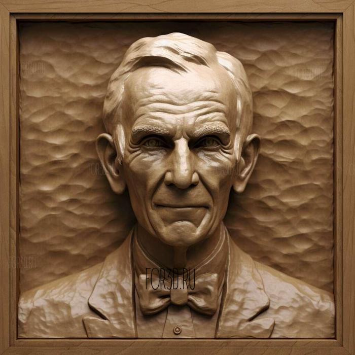 Henry Ford 3 stl model for CNC